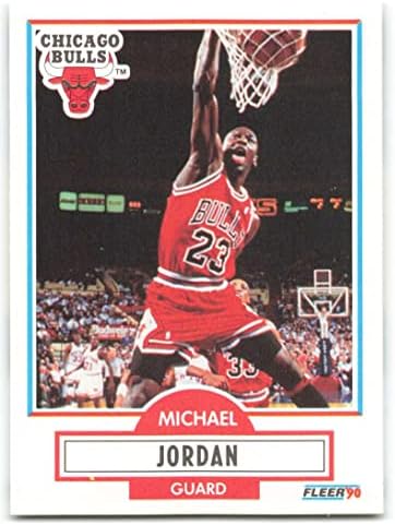 1990-91 FLEER 26 MICHAEL JORDAN NM-MT CHICAGO BULLS מורשה רשמית כרטיס מסחר בכדורסל NBA
