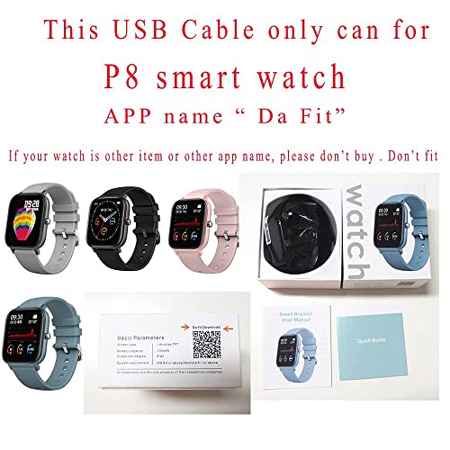 כבל USB עבור P8 Watch Smart Watch מטען מגנטי נייד תואם לשעון P8