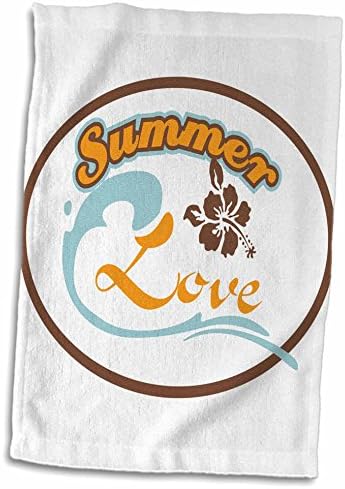 3 דרוז אן מארי באו - איורים - סגלגל עם מילות אהבת קיץ - מגבות