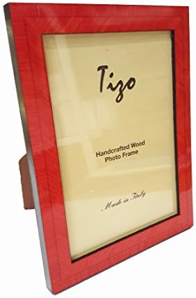 מסגרת עץ אדומה של טיזו 5 x 7, מיוצרת באיטליה