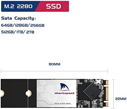 512GB SSD M.2 2280 NGFF Sharkspeed Plus 3D NAND SATA III 6 GB/S