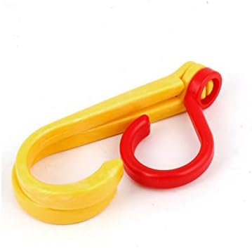 QTQGOITEM אדום צהוב צהוב פלסטיק תלויים בארגן קולב וו כפול