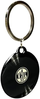 נוסטלגי-אמנות 48014 אכטונג-רטרו ויניל, מחזיק מפתחות עגול 4 ס מ