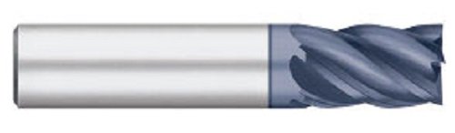 טיטאן טק25785 מוצק קרביד השישי-פרו משתנה מדד סוף מיל, בדל אורך, 5 חליל, כיכר סוף, אלטין מצופה, 1/8 שוק קוטר, 1-1 / 2 אורך כולל, 1/4 אורך של לחתוך
