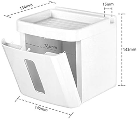 Uuouu רב -פונקציונלי עמיד לרקמות מחזיק קופסת אמבטיה קופסת נייר קופסת נייר טואלט מחזיק קופסת נייר לבן