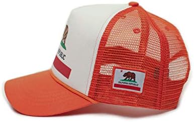 מותאם אישית קליפורניה רפובליקה מדינת דגל קאלי יוניסקס-למבוגרים נהג משאית כובע רב