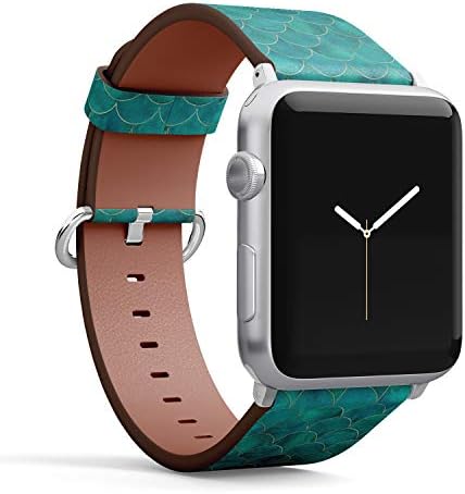 תואם ל- Apple Watch Big 42 ממ, 44 ממ, 45 ממ שעון עור צמיד רצועת כף היד עם מתאמים