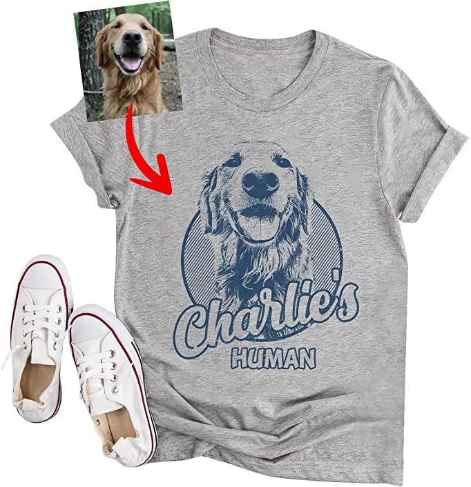 חולצת כלבים מותאמת אישית של פאוורט - חולצת כלבים לגברים ונשים חולצה אבא כלבים מותאמת אישית