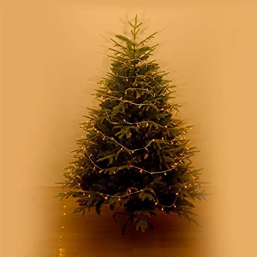 עץ חג המולד המלאכותי של Dulplay Premium, Spruce Hinged חג המולד רגליים מתכתיות מוצקות אלפיני טבעי לקישוט ירוק-ירוק 6.8ft