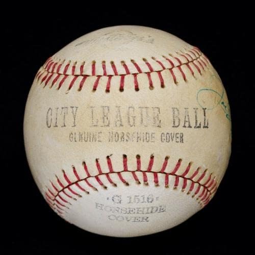 וינטג 'שנות הארבעים של המאה העשרים ג'ו דימג'יו בייסבול חתום יחיד ינקי JSA LOA BB70426 - כדורי בייסבול עם חתימה