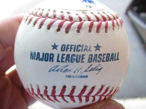 Art Schallock Yankees יחיד חתום בכדור בייסבול מנטל Dimaggio inscr psa/dna - Art Mlb חתימה