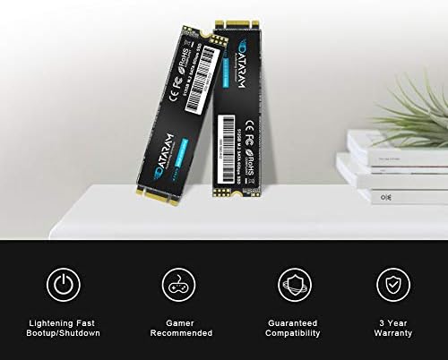 Dataram M.2 SSD 512GB, M.2-2280 פרוטוקול SATA כונן קשיח פנימי, 550MB/S 6GBPS, ביצועים גבוהים למחשב נייד, שולחן עבודה