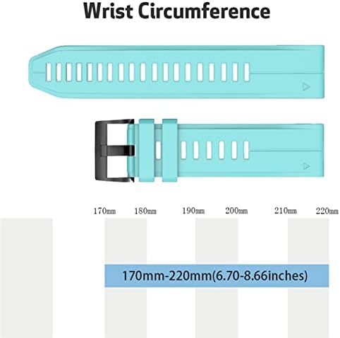 KGDHB 26 22 20 ממ רצועת Watchband עבור Garmin Fenix ​​7x ， Fenix ​​7 ， Fenix ​​7S שעון חכם שחרור מהיר שחרור סיליקון Easyfit Strap כף היד