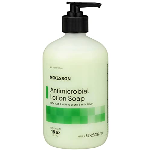 סבון קרם מיקרוביאלי מקסון עם משאבה, אלוורה, ריח צמחים, 18 אונקיות, 12 ספירה