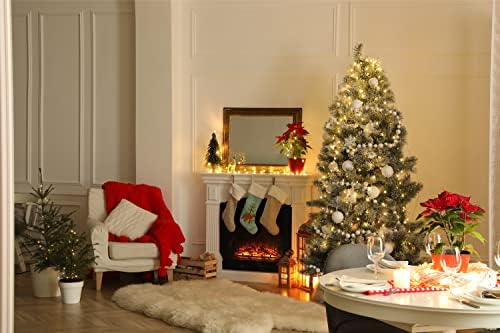 אוצרות קרוליין BB9243CS שועל אדום גרב חג מולד חג המולד, צהבה, אח תלויה גרביים עונת חג המולד עיצוב חג המולד קישוטים לחג משפחתי,