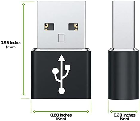 USB-C נקבה ל- USB מתאם מהיר זכר התואם את Bang & Olufsen H9 3 Gen עבור מטען, סנכרון, מכשירי OTG כמו מקלדת, עכבר, רוכסן, GamePad, PD