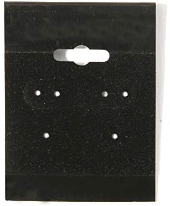 חבילה של 100-1. 5 איקס 2 שחור תליית עגיל כרטיסים, תכשיטי תצוגה, רגיל שחור כרטיסים