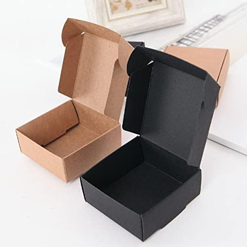 תלבושת שחורה קופסא אחסון קישוט קטן עמוספון 24 יחידות קופסות נייר קופסא קרטון משלוח קופסות נייר מיילר קופסות מיילר קרטון תיבת חבילה חינם ערכות תכשיטי קופסות מתנת שוקולד