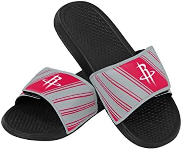 Forever Collectibles NBA לוגו לוגו Mens Legacy Sport Sport Slide Flip Flop Sandals