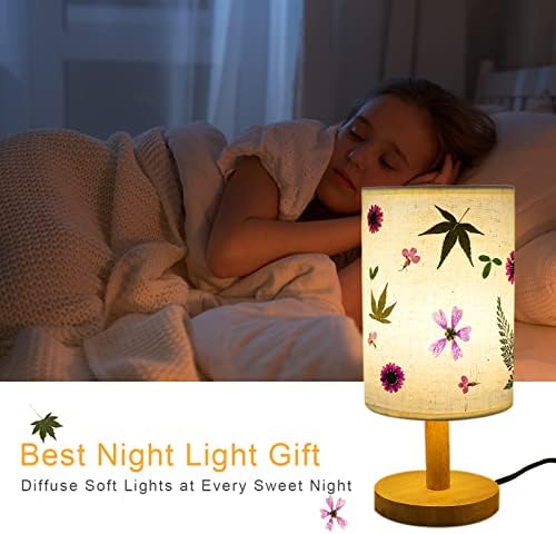 מנורה ליד המיטה של ​​Acmee - מנורת שידת לילה לחוצה, מנורת שולחן LED עם 3 צבעים מנורת שולחן מתכווננת לחדר שינה סלון משרד מעונות לילה מתנה אור לילדים בנות ילדים