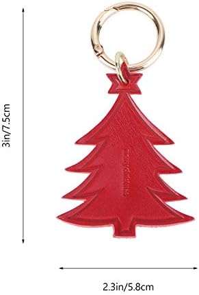 עץ חג המולד מחזיק מפתחות עור עץ קסם מחזיק מפתחות דקורטיבי מפתח מחזיק חג המולד המפלגה לטובת מתנה