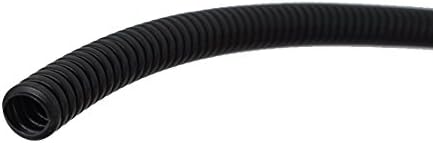 AEXIT צינור חיווט גלי וחיבור צינור מפוח מגן צינור 50ft אורך 10 ממ צינורות חום חום צינורות OD שחור
