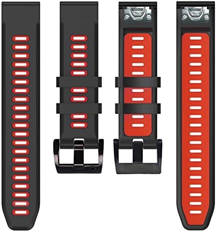 רצועת שעון סיליקון בכושר מהיר 26 ממ לגרמין פניקס 7 פי 6 פי פרו / 5 פי פלוס / 3 שעות / אנדורו / ירידה מק1 מק2 מק2אני רצועת שעון חכמה