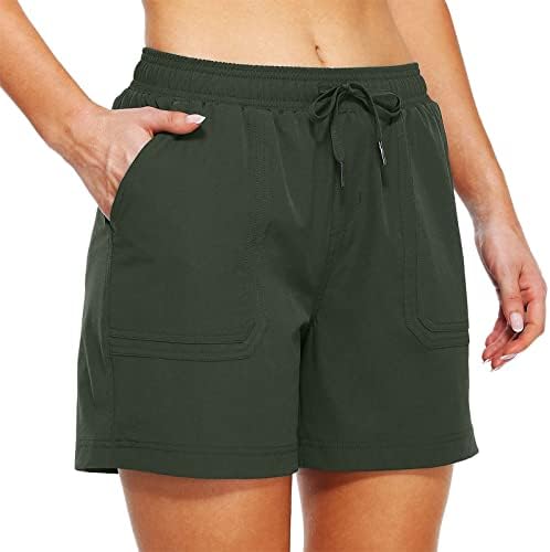מכנסיים קצרים לנשים טרקלין קיץ מזדמן נוח בצבע טהור מכנסי חוף קצרים רופפים מתאימים מכנסיים קצרים מותניים קצרים טניס טיולים קצרים