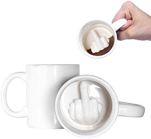 קרמיקה של Nuykouy 14 Oz ספל קפה - כוסות תה קרמיקה תלת מימדיות עם ידית - מיקרוגל ומדיח כלים בטוחים, מושלמים לאוהבי כוס או ספל - ספלי עיצוב מעניינים - מתנת חג קריטיונובלטי