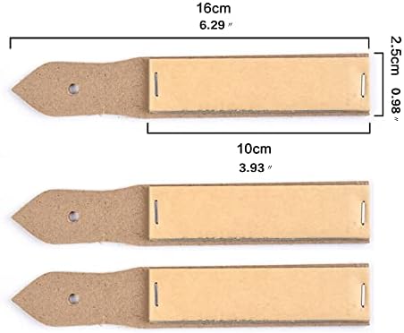 3PCS נייר זכוכית מחדד 6.2x0.9 רישום רישום נייר זכוכית עיפרון צבעוני מקלות פסטל עפרונים מחדד פחם מצביע עופרת כלי ציור אמנות 12 גיליונות/מחשבים אישיים סקיצה מתחילה