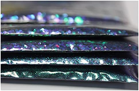 ZZT 5 סוגים בגודל ירוק סגול סגול זיקית אבק נצנצים רופף לצלליות גוף, אמנות ציפורניים, שרף UV, מלאכה, סבון, נר, רפש