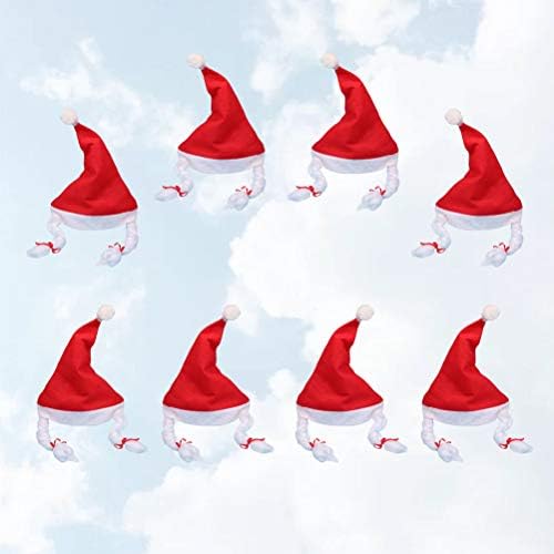 8 יחידות יפה חג המולד סנטה כובע חג המולד פאייטים קישוט כיסוי ראש בארה ' ב קישוט למבוגרים ספקי צד אספקת חג המולד