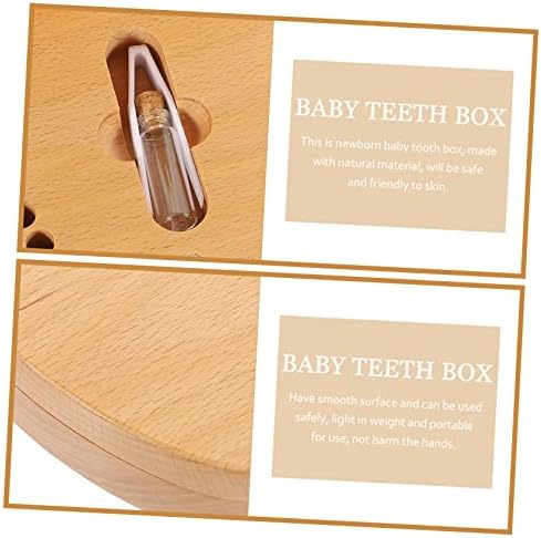 5 יחידות תיבת נשיר שיניים זיכרון עץ תיבת תינוק שן תיבת להנציח ילד