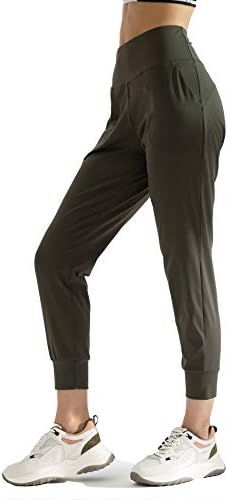 ריצות המותניים הגבוהות של אג'יסאי עם מכנסי יוגה לכיסים לריצת טרקלין