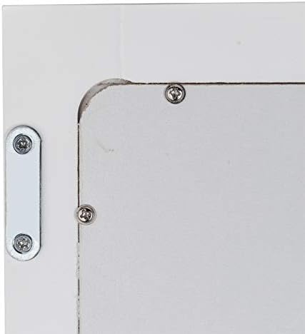 Youbtq מראה דלת יחידה 3-שכבה מקורה קיר אמבטיה מדף ארון רכוב, מארגן אחסון אמבטיה תלוי לווילות, דירות מארגן ארון אחסון אמבטיה אמבטיה, לבן