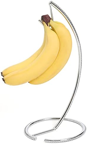 אסטרו 730-41 מעמד בננה, כסף, מתלה בננה, מחזיק בננה, עץ בננה