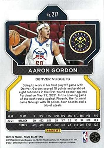 2021-22 Panini Prizm 217 אהרון גורדון דנוור נאגטס NBA כרטיס מסחר בסיס כדורסל