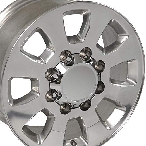 OE Wheels LLC 18 אינץ 'שפה מתאימה 8x165.1 גלגל סילברדו כבד CV75A 18x8 גלגל מלוטש הולנדר 5501