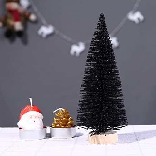 Lincox מיני חג המולד עץ מלאכותי עצי אורן מפלסטיק עץ חג מולד מפלסטי