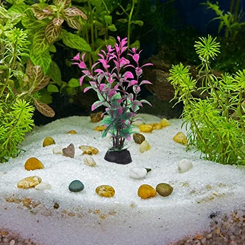 12 יחידות מלאכותי אקווריום צמחים מזויף דגי טנק צמחים פלסטיק מתחת למים ימיים מים דשא לאקווריום קישוט