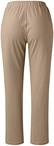 נשים מכנסיים נשים מוצק מכנסיים מכנסיים מקרית בבאגי אלסטי מותניים מכנסיים רחב רגל מכנסיים עם רך מכנסי טרנינג עבור