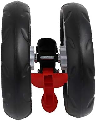 X-deree 195 ממ קוטר בלם פלסטיק עגלת גלגל אחורי גלגל גלגל גלגל לצינור 25 ממ (rodillo de polae de rueda trasera de plástico de 195 mm de diámetro con rodillo para tubo de 25 mm