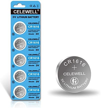 Celewell CR1616 5 PCS 3V סוללת ליתיום 【אחריות לחמש שנים】