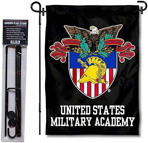 האקדמיה ב- West Point Seal Logo Garden Flag and Flag Stand Stand Ste