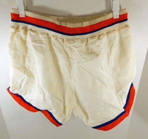 שנות השמונים קליבלנד Cavaliers 20 משחק השתמש במכנסיים קצרים לבנים 32 DP29267 - משחק NBA בשימוש