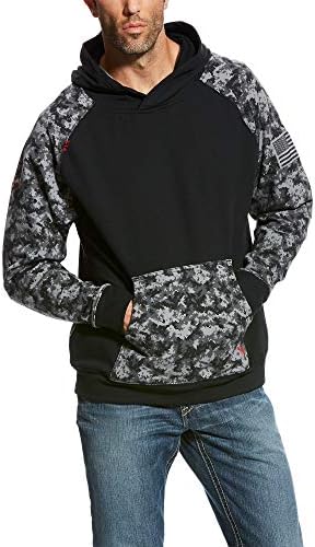 אריאט זכר fr durastretch Patriot Hoodie Black Digi xx-large