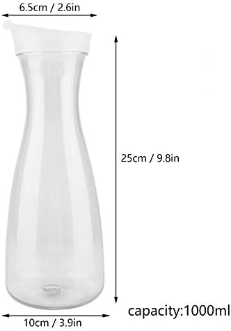 בקבוקי חלב זכוכית אקריליק בקבוק מיץ שקוף כד מים כד מיץ קר קרח עם מכסה לבר ביתי שימוש בבקבוקי חלב וינטג 'לשימוש חוזר