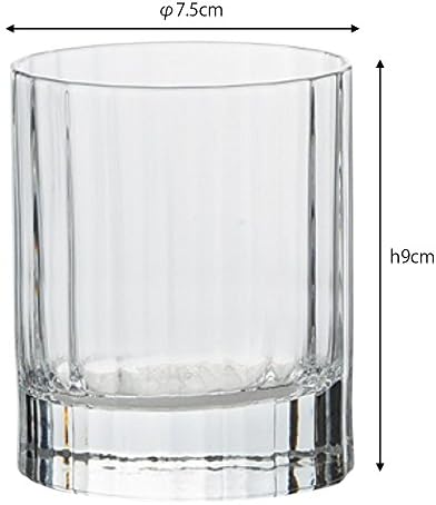 זכוכית סלע זכוכית ויסקי: Luigibormioli Lu-30 10825/01 ויסקי, 8.0 fl oz, φ3.0 x H3.5 אינץ ', 6 חתיכות כן