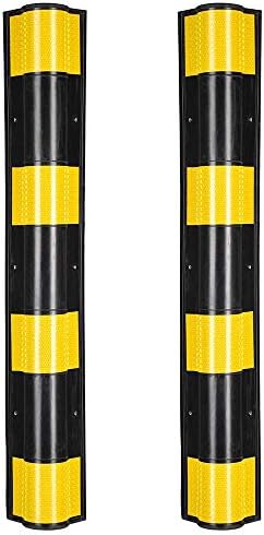 יסקום 31 רעיוני פינת משמר קיר פינת מגן עגול עם צהוב רצועות עבור מוסך חניה הרבה 2 חבילות