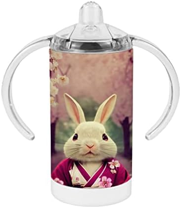 יפני הדפסת קש כוס-חמוד תינוק קש כוס-ארנב קש כוס